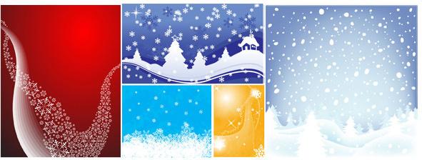 snow durian background vector set