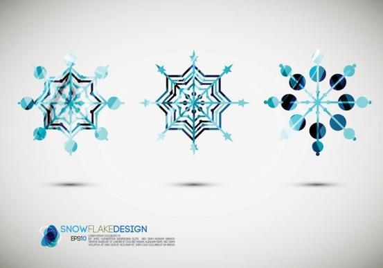 snow style icon 02 vector