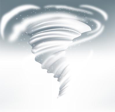 snow vortex vector illustration on white background