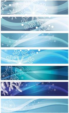 snowflake background banner vector