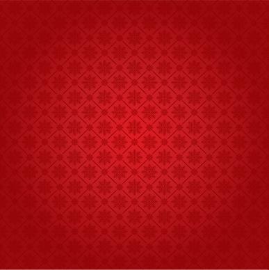 decorative pattern red flat repeating snowflakes decor