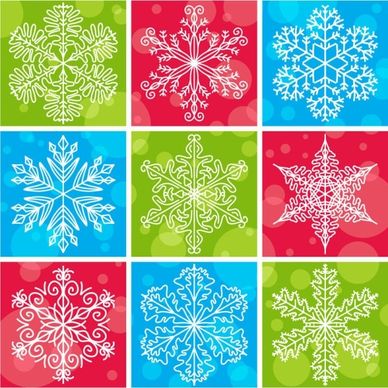 snowflake pattern 02 vector