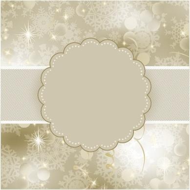 xmas card template blurred sparkling light snowflakes decor