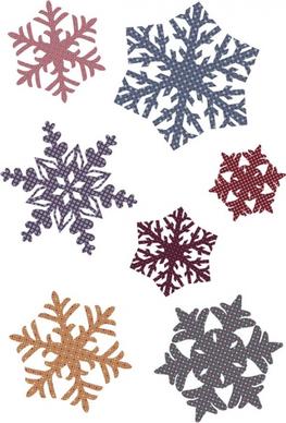 snowflake patterns vector