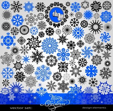 snowflake patterns vector