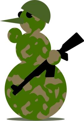 Snowman-Militarist by Rones