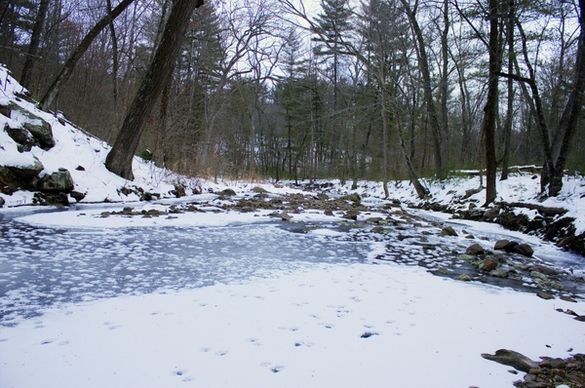 snowy creek at baxter039s hollow wisconsin