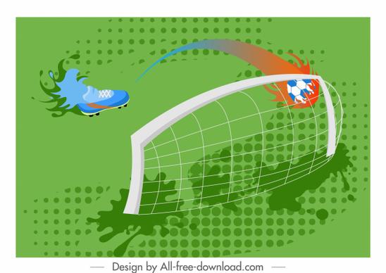 soccer background shoe goal ball sketch motion design