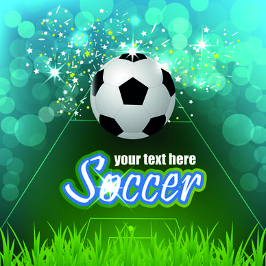 soccer creative poster vector