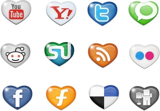 social media icons icons pack
