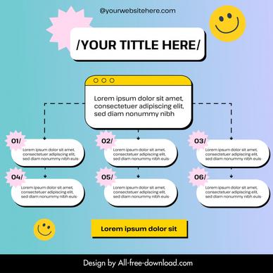 social media inforgraphic template weather elements chart