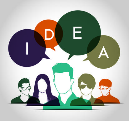 social network and people idea business background