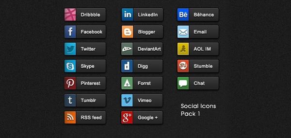 Social Share Buttons Pack