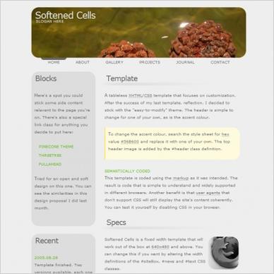 Softened Cells Template