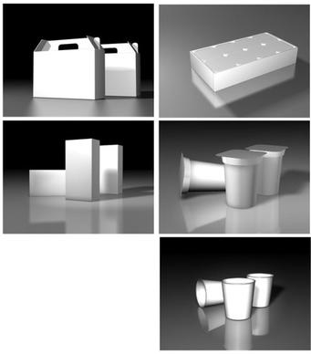 some packaging of threedimensional white version of the effect of convenience to understand threedimensional software design is affixed to the use of renderings