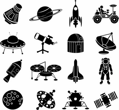space exploration icons