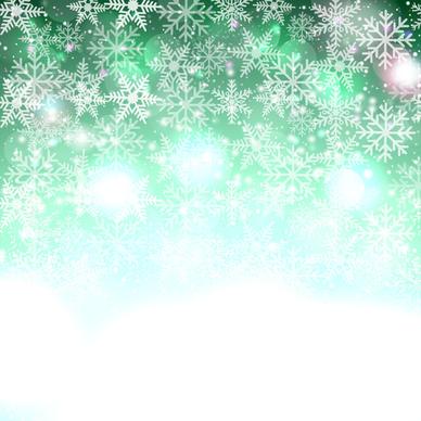 sparkling abstract snowflakes christmas background