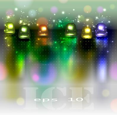 sparkling glass elements background vector