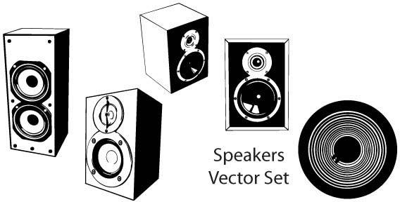 Speakers vector set