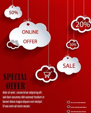 special offer object design vector