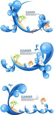 special summer theme vector
