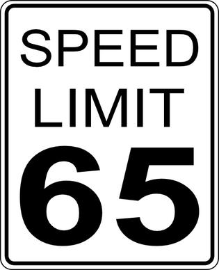 Speed Limit Roadsign clip art
