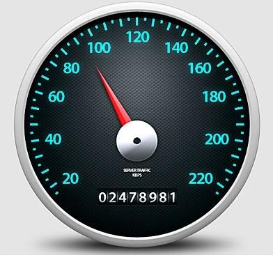 Speedometer Icon Free PSD