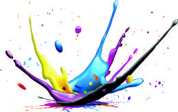 splash paint effect vector