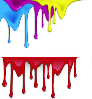 splashing paint vector design
