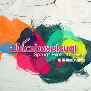 Sponge Prints and Swirls Set