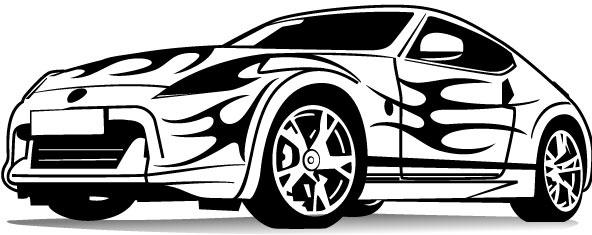 sports car vector image