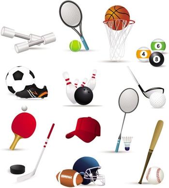 sportsrelated icons 02 vector