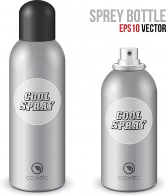 spray bottle cosmetics model vector