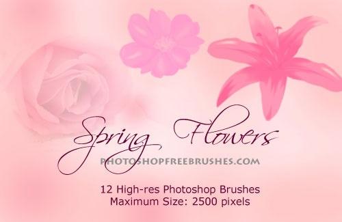 Spring Flowers Photoshop Brushes Vol. 2