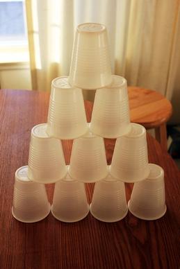 stacked cups