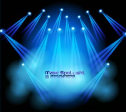 stage lighting effects 05 vector