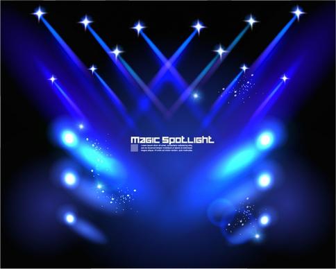 stage lighting effects vector