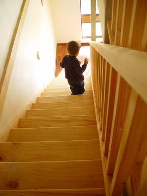 stair climb child learn to walk