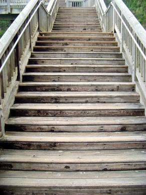 stair old wood