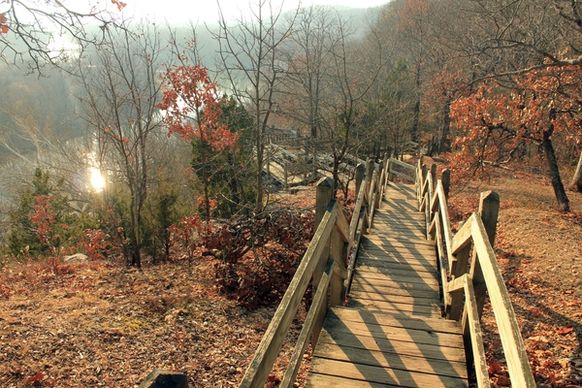 staircase path at castlewood state park missouri