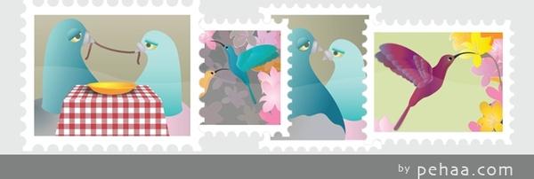 Stamps Collection Vector 