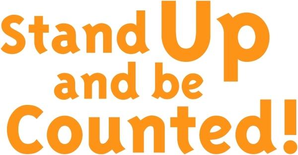 stand up and be counted
