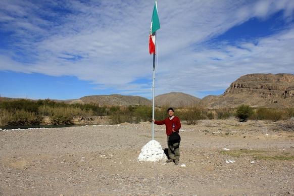 standing on mexican soil at boquilla del carmen coahuila mexico