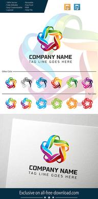 star company 3d logo design
