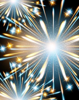 starlight effect fireworks fireworks vector