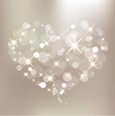 valentine background sparkling bokeh lights heart layout
