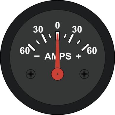 Startright Automotive Amp Meter clip art