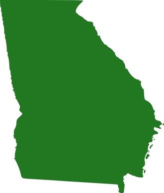 State Of Georgia Map clip art