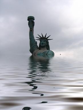 statue of liberty usa water