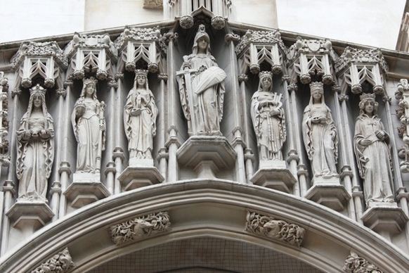 statues on westminster abbey